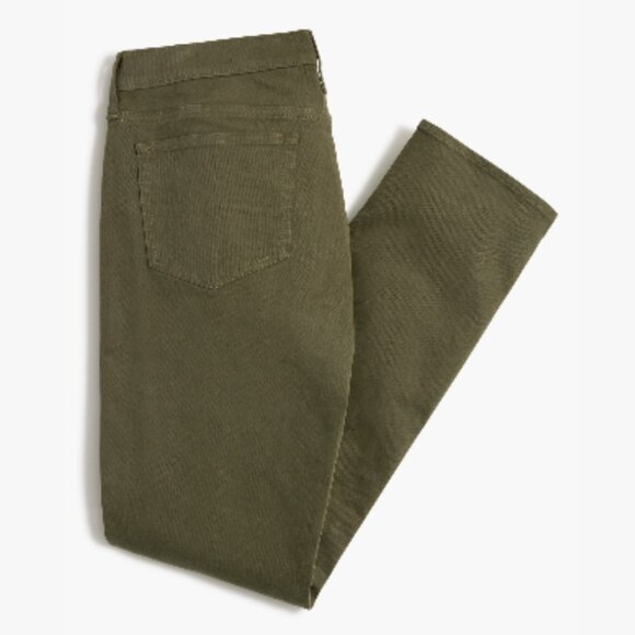 NWT J. CREW FACTORY OLIVE GREEN SLIM-FIT FLEX PANTS - SIZE 34 x 30 - Picture 4 of 15